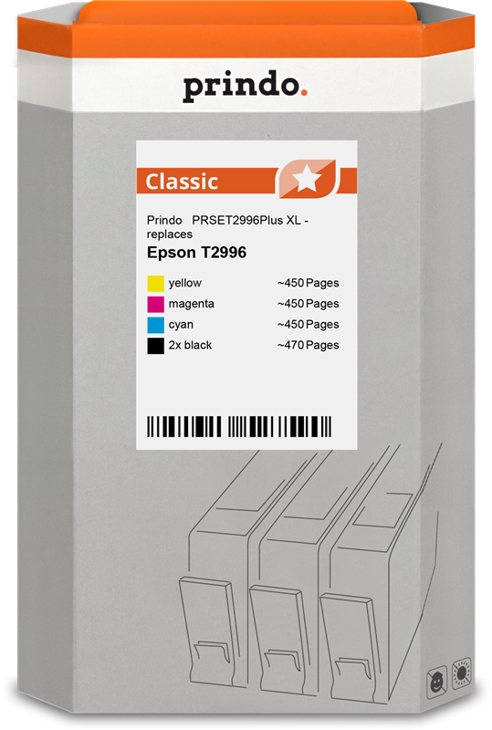 prindo-classic-xl-multipack-schwarz-cyan-magenta-gelb