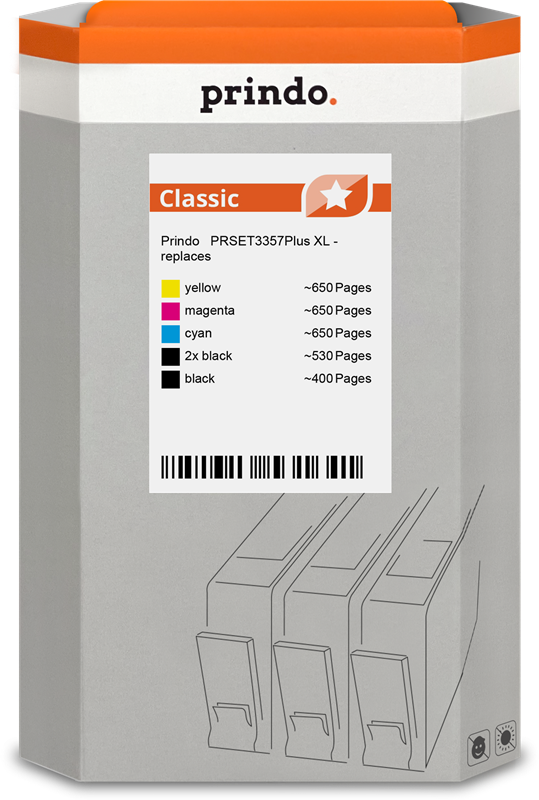 prindo-classic-xl-multipack-schwarz-cyan-magenta-gelb
