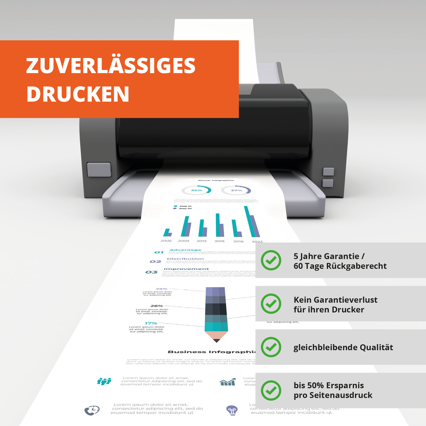 Prindo Classic XL Druckerpatrone kompatibel mit HP 937e Schwarz