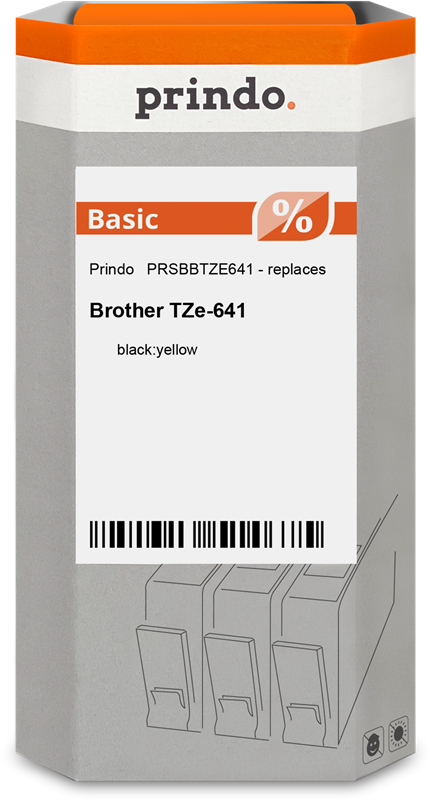 prindo-basic-schriftband-schwarz-auf-gelb