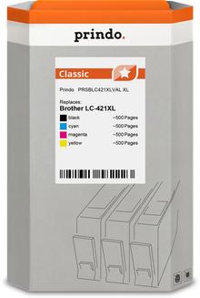 prindo-classic-xl-multipack-schwarz-cyan-magenta-gelb